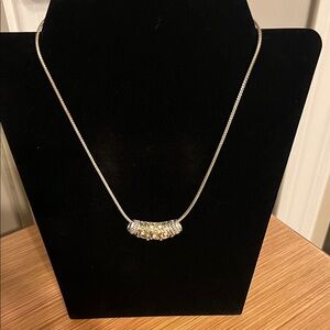 Elegant Silver and Gold Necklace
